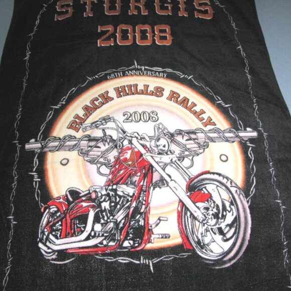 2 H-D STURGIS BEACH TOWELS, BLACK HILLS RALLY 2008, 68TH ANNIVESARY - Picture 3 of 4